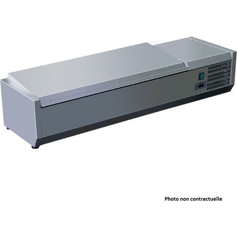 Saladette Réfrigérée Inox à Poser - 4 à 7 Bacs GN 1/3 et 1 Bac GN 1/2 - AFI Collin Lucy