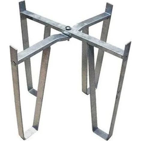 Piedistallo Base in Acciaio per Botti Alimentari – Varie Misure – Altezza 30 cm - Specifiche: Ø 47 x Lt. 100
