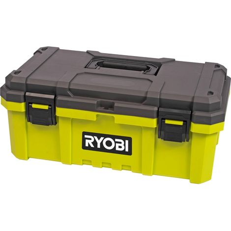 Boîte à Outils RSTB19 – Capacité 27 L, Attaches Métal, pour Bricolage, caisse à outils avec rangement, Pratique et Solide