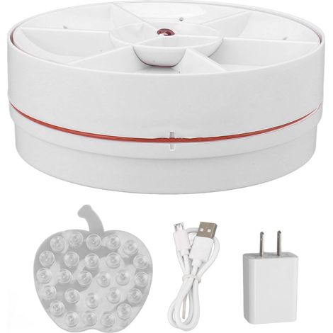 Machine à laver turbo à ultrasons portable mini turbine pour lavage évier maison voyage camping dortoir 100-240V rose fiche US (1/5)