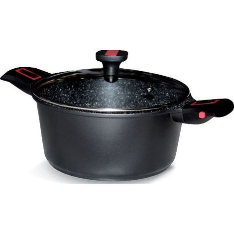 Faitout aluminium anti-adhérent 24cm + couvercle - Baumalu - 383605 (1/4)