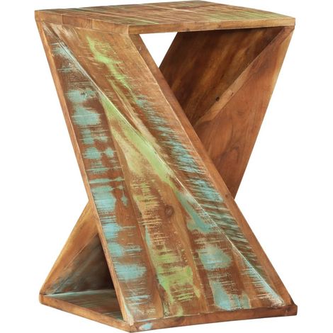 Side Table 35x35x55 cm Solid Wood Reclaimed vidaXL