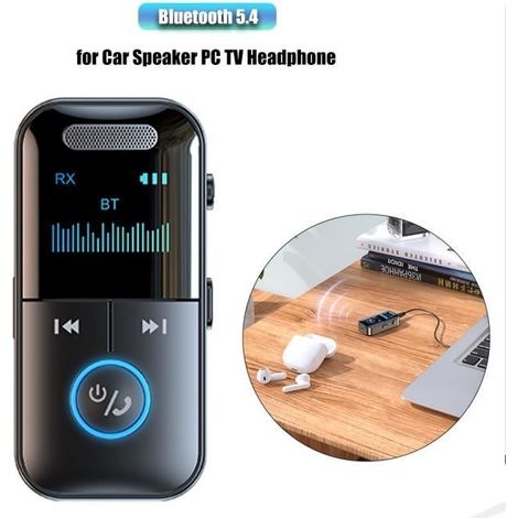 Émetteur Récepteur Bluetooth 4 en 1 - MOOHOP - Bluetooth 5.4 - 200 mAh - AUX/RCA - TF Card Support (1/4)