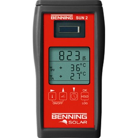 Medidor de temperatura de irradiación, SUN 2, baterías : 2xMignon AA/LR6