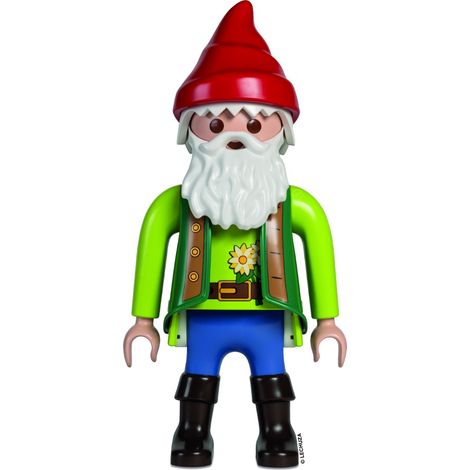 Playmobil Lechuza – Mega Figure Nain de jardin Paul – Figurine déco d'intérieur articulée, hauteur 65 cm, largeur 31 cm