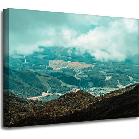 Impression sur toile Paysage naturel des hautes terres 40x30 cm