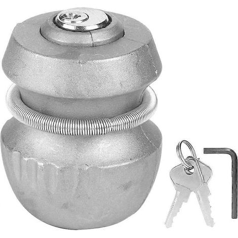 Antivol de remorque à boule, antivol universel pour attelage de remorque avec 2 clés (1/5)