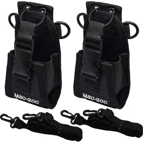 2 PCS Étui pour Radio en Nylon Universel Sac pour Talkie Walkie Multifonctionnel Pochette Radio Tactique 13.5 8 4.5cm pour Téléphone GPS Talkie-Walkie (1/4)