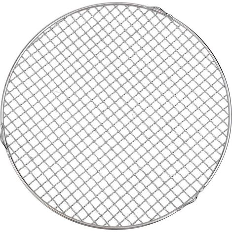 Grille de cuisson ronde en fil inoxydable 201 pour four, grille de cuisson pour gâteaux, biscuits, pizzas, outil de refroidissement de cuisine avec pieds (35 cm) (1/5)