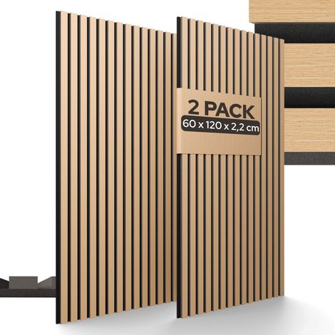 AREBOS Pannelli acustici – set da 2, Alta assorbenza acustica, design moderno e facile montaggio (1/5)