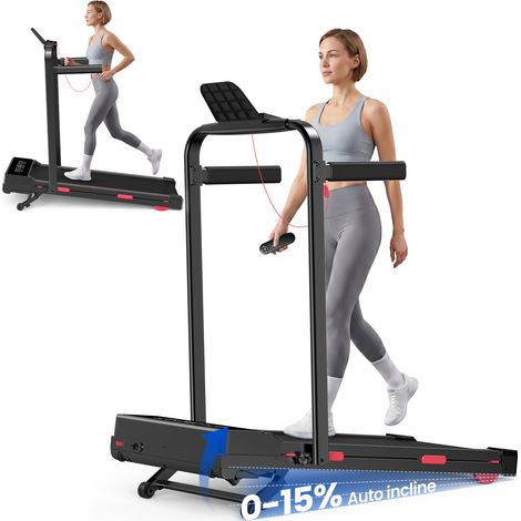 Tapis de course pliable - Xhomrattan - Inclinaison Auto 15% - Moteur 2.5 CV - Vitesse 1-10 km/h - Charge max 150 kg (1/5)