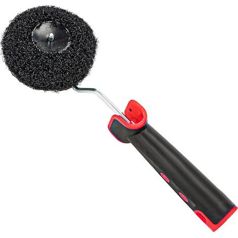 Rouleau d'angle pour les coins, mur, plafond, rouleau pour mastic, rouleau de mastic, rouleau de mastic pour l'intérieur, rouleau de peinture à émulsion peinture acrylique (1/5)