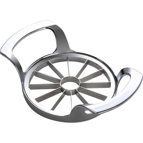 Coupe-pomme avec 12 lames, extra large, en acier inoxydable, trancheuse de fruits multifonction (1/4)