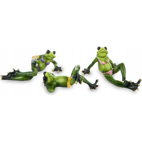 Froschfigur, dekoratives Geschenk, Strandbesucher-Ornament (1/5)