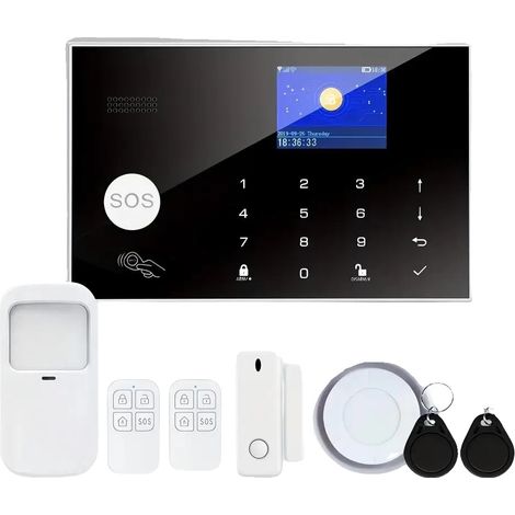 Sistema di sicurezza domestica intelligente, connettività wireless, controllo tramite app mobile, Avorio, senza spina (1/2)
