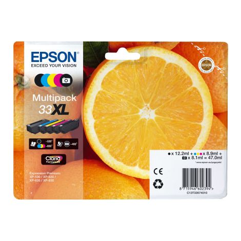 Epson Oranges Multipack 5-colours 33XL Claria Premium Ink (1/3)