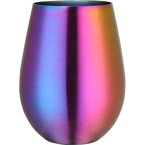 Verres à vin, café, bière et eau en acier inoxydable 304, multicolores (1/5)