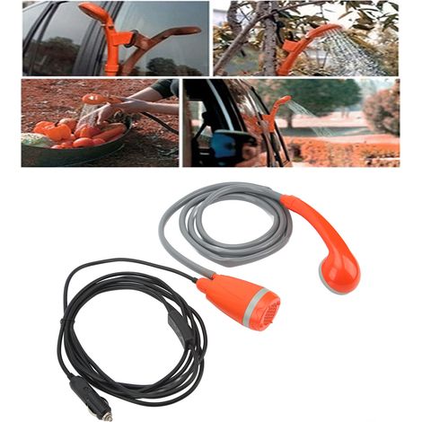 Douche de voiture, douche extérieure portable, tête de pulvérisation universelle 12 V, lavage de voiture (1/5)