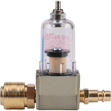 Compatible avec un filtre séparateur huile-eau et un filtre à air comprimé, y compris un raccord rapide de 1/4 pouce pour le compresseur. (1/5)