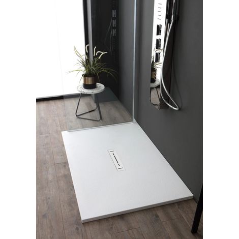 Piatto doccia Ardesia Plus 2,6cm bianco matt 70x90cm