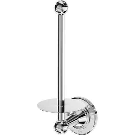 Windsor 1930 Traditional Polished Chrome Wall Mounted Spare Toilet Roll Holder (1/5)
