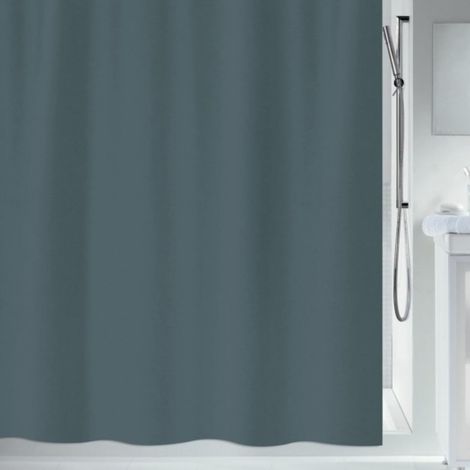 Rideau de Douche Polyester Primo 120x200cm Gris Anthracite (1/2)