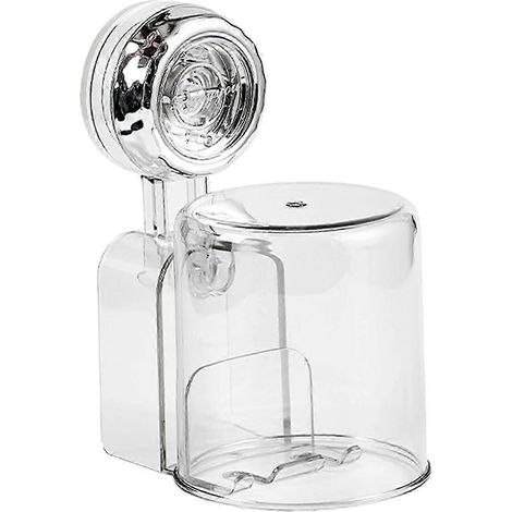 Zahnbürstenhalter mit Saugnapf zur Wandmontage, vielseitiger, einfacher Zahnbürstenhalter für Badezimmer und Zuhause-Argent (1/5)