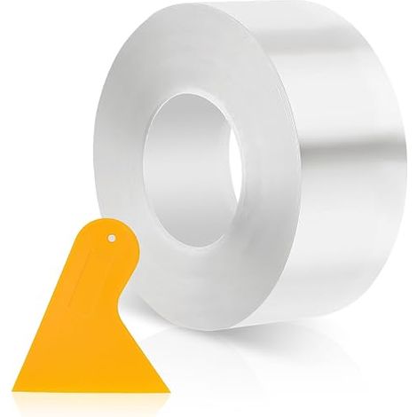Film de Protection Transparent Seuil de Porte 5cm x 15m Seuil de Porte Voiture Grattoir Voitures Vélos Motos Meubles (1/5)