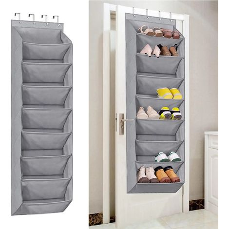 Organisateur de chaussures à suspendre à la porte du placard, support à baskets à 8 niveaux (1/5)