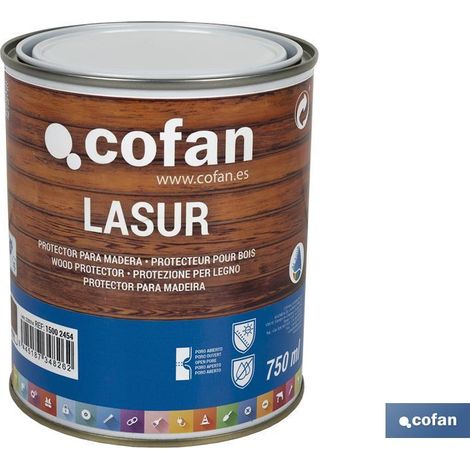 Lasur Protettore all'Acqua per Legno di Noce Opaco 750 Ml