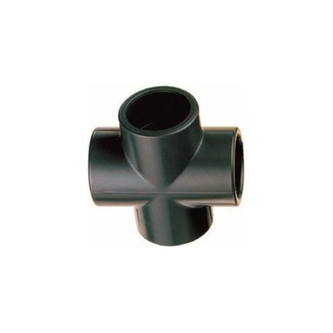 Croix PVC pression 90° femelle Ø 63 mm - Fitt (1/3)