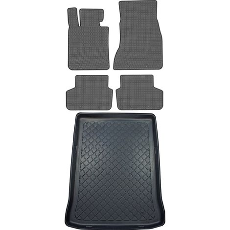 BMW Serie 5 G30 Sedán de febrero de 2017. Juego de alfombrillas de goma para coche y alfombrilla para maletero.