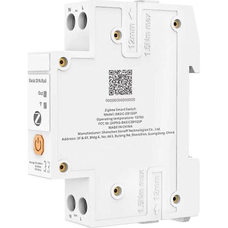 BASIC-ZB1GSP Interrupteur intelligent Zigbee Basic pour rail DIN 32 A, commutation bipolaire haute puissance avec suivi d'énergie et protection contre les surcharges (1/5)