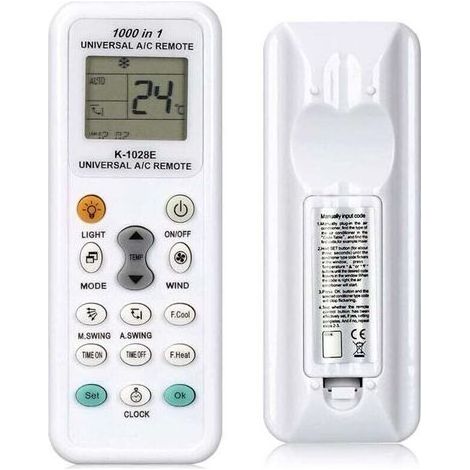 Télécommande universelle pour climatiseur, compatible avec Fujitsu, Samsung, Haier, Panasonic, Gree et climatiseurs (1/4)