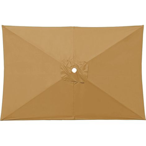Toile de Rechange pour Parasol Rectangulaire 2x3m - Kaki - Remplaçable pour Parasol de Terrasse - AUTRUCKER (1/5)