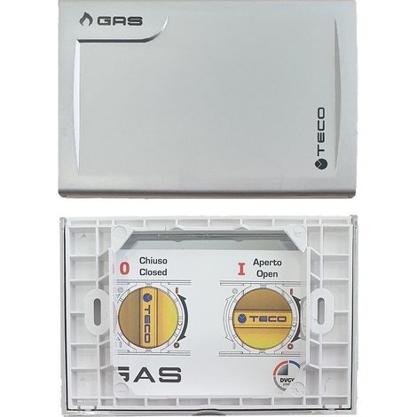 Placca di copertura valvola Gas Teco A01 Multicolore Cromo Satinato