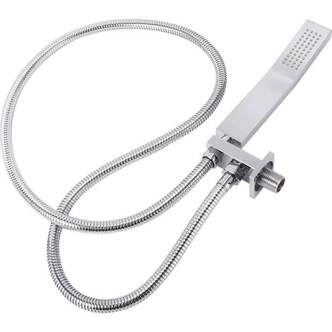 Pommeau de douche à main, raccord G1/2, en cuivre, avec flexible, pour une utilisation quotidienne dans la salle de bain, pour plus de confort et un usage quotidien sous la douche.-AquaForge (1/5)