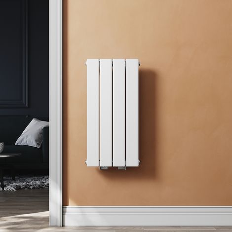 SONNI Radiatore verticale piccolo, Radiatore Bianco 600x311 mm, 222 W per bagno (1/5)