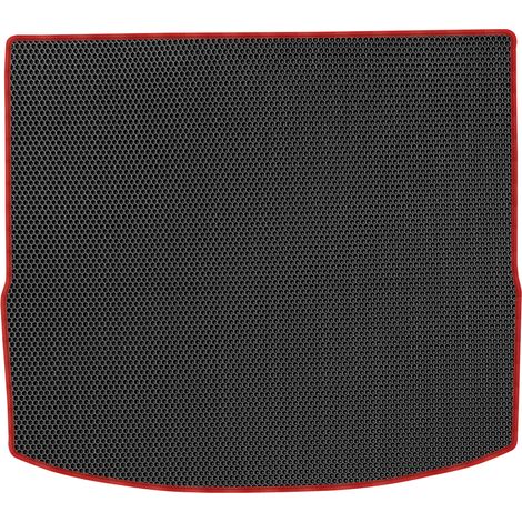 Alfombrilla de maletero de EVA para Ford Focus III Kombi (2011-2018), revestimiento tipo panal - NEGRO (1/5)