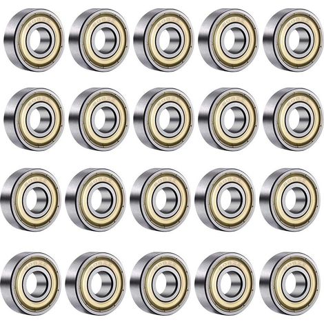 608ZZ Roulements à Billes,20PCS Speed Bearings Roulements à billes de qualité pour Roller, Skateboard, Longboard, Waveboard, 8 x 22 x 7mm-Fei Yu (1/5)