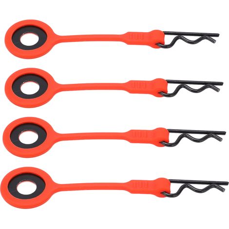 clips de fixation universels en silicone et métal pour carrosserie de voiture RC 1/10 (rouge) (1/5)