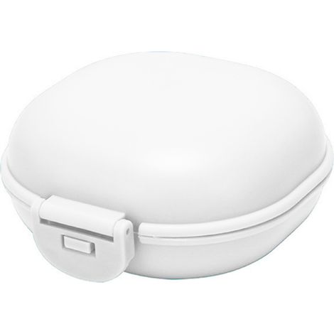 Porte-savon étanche blanc avec couvercle à clip PP, boîte à savon portable pour voyage, hôtel, dortoir et maison. (1/5)