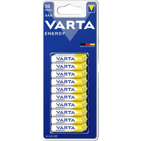 Varta ENERGY AAA Bli 30 Micro (AAA)-Batterie Alkali-Mangan 1.5 V 30 St. (1/2)