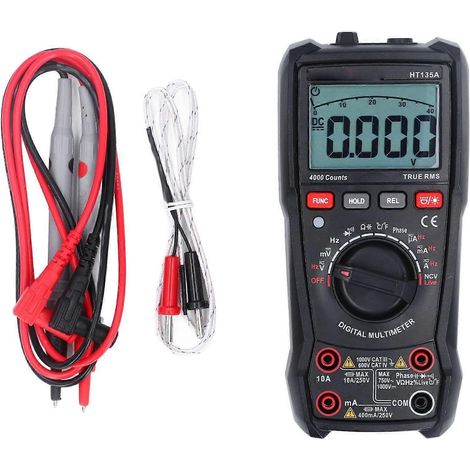 Digitales Multimeter mit 4000 Zählern, multifunktional, automatisch, intelligent, Anti-Burning-Funktion, Ohm-, Volt- und Ampere-Messgerät
