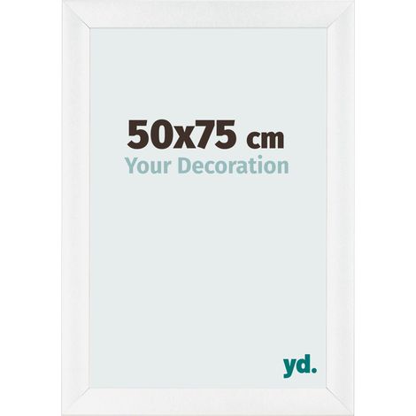 yd. - Cadre photo 50x75 - Blanc Brillant - MDF - Pisa (1/5)