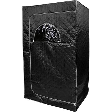1000W Cabine de Sauna Vapeur Sauna Maison Portable Mobile -2.5L 100  80  170cm (noir) (1/5)
