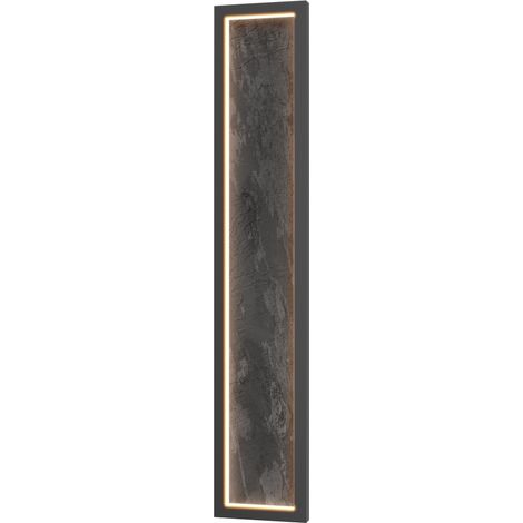 Maytoni Orign Applique murale LED intégrée moderne de 80 cm, noire, 3 000 K, 1 000 lm