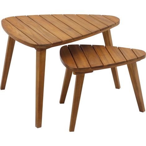 Couchtische aus Massivholz (2er-Set) ELQUI