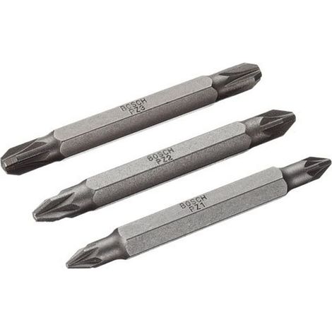 Set di doppie lame Bosch, 3 pezzi, PZ1, PZ1, PZ2, PZ2, PZ3, PZ3, 60 mm - 2607001749 (1/3)