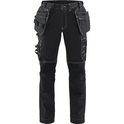 Pantaloni da lavoro artigianali stretch donna 7130 - Nero 2XL - FR(52) - SE(C50) - Standard